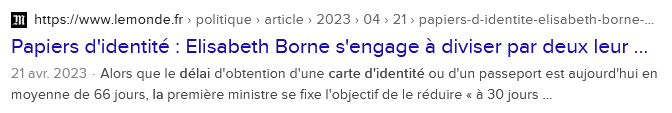 réduction de délai extrait d'article du monde